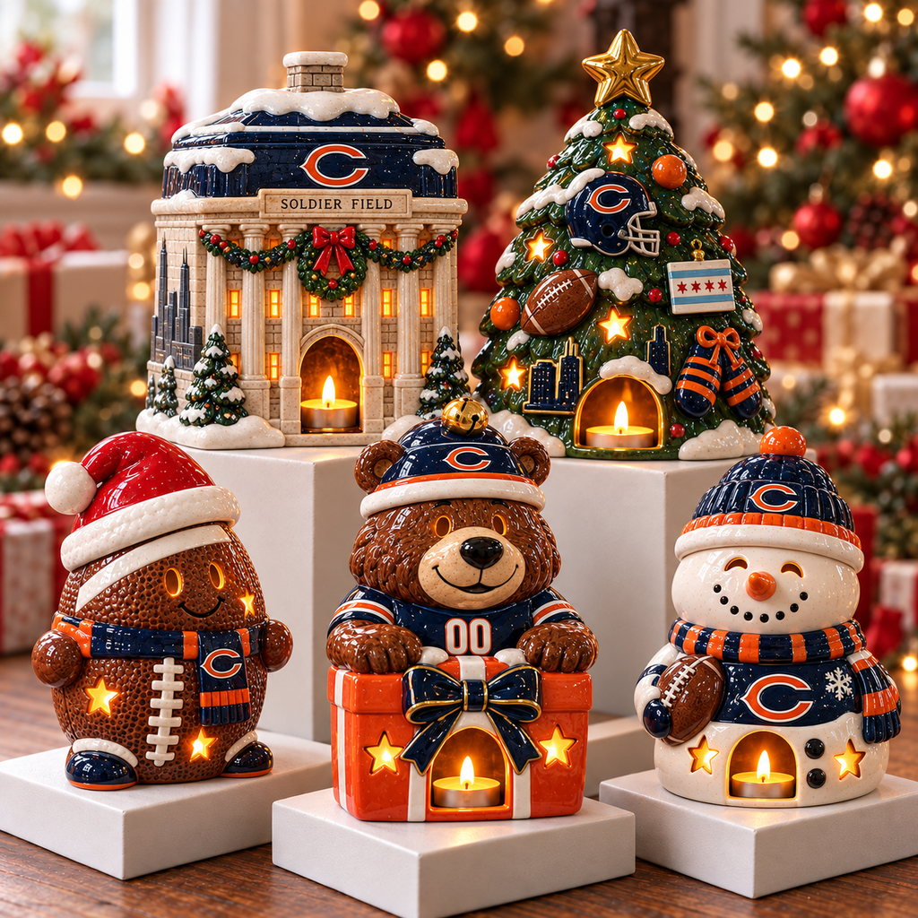 CCB CHRISTMAS CERAMIC CANDLE HOLDER HQH