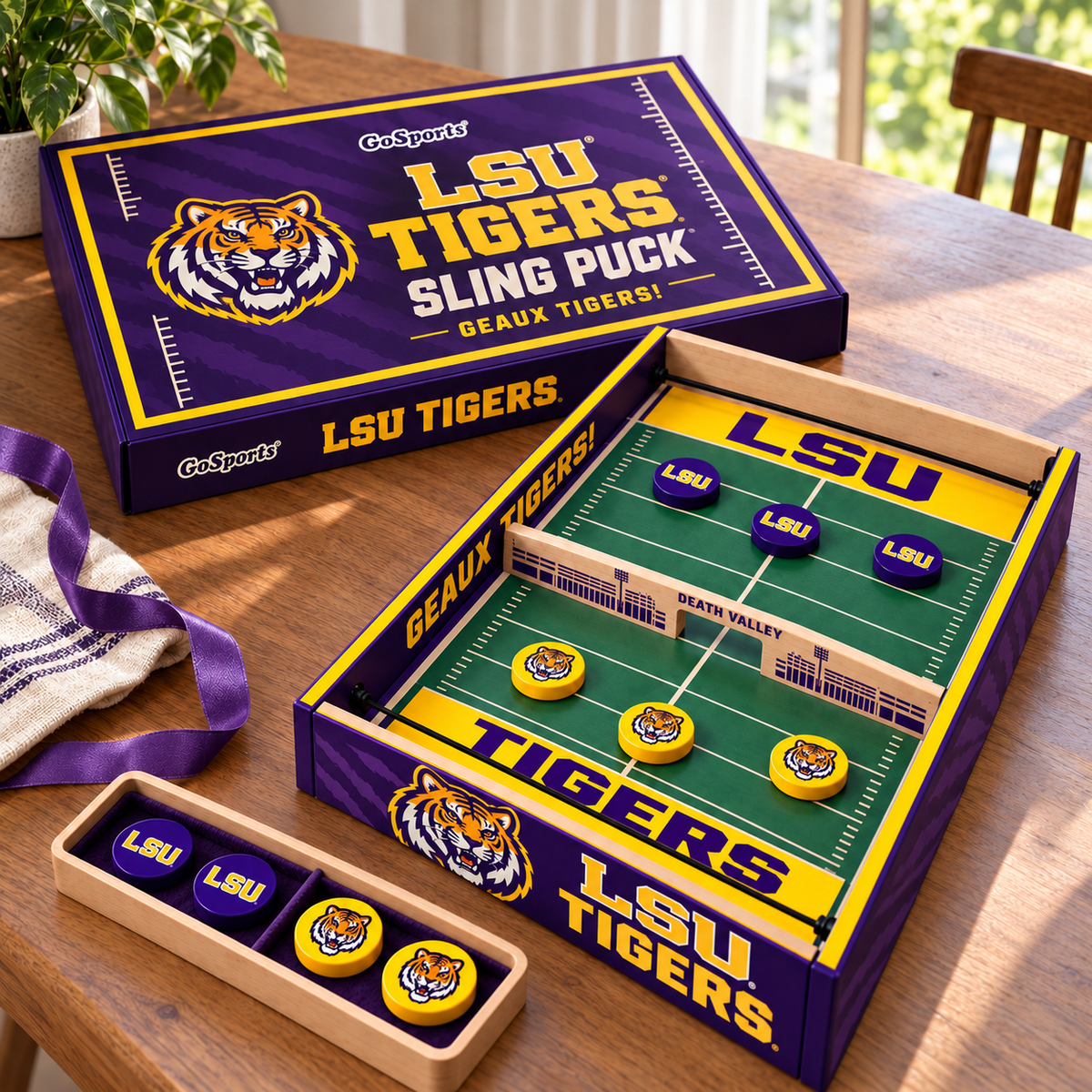 LSU Premium Sling Puck Game Set TMH