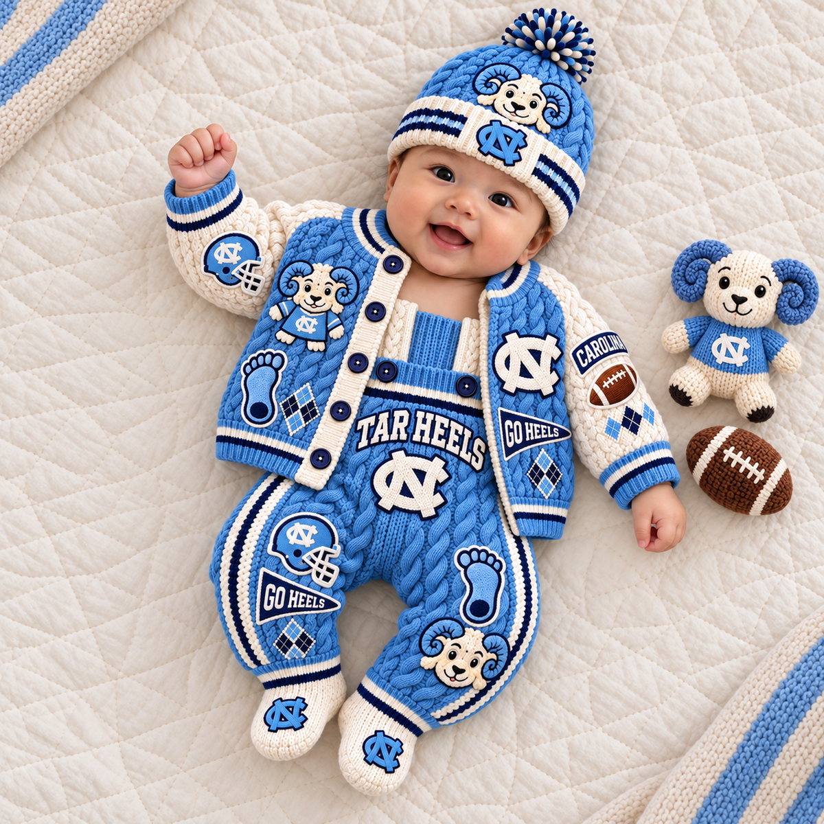 Premium UNC Knit Outfit Set TTMH