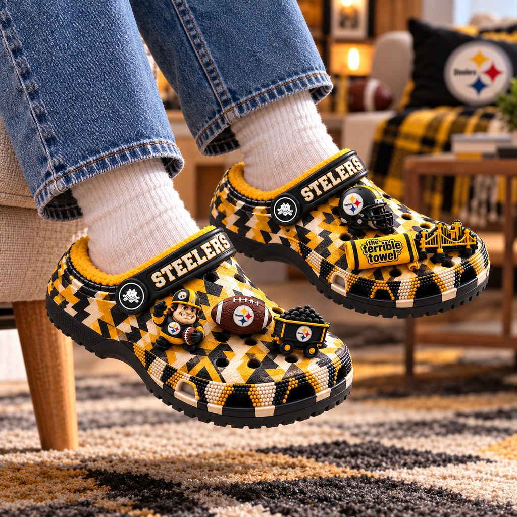PBS Premium Fleece-Lined Crocs Clogs NTTB