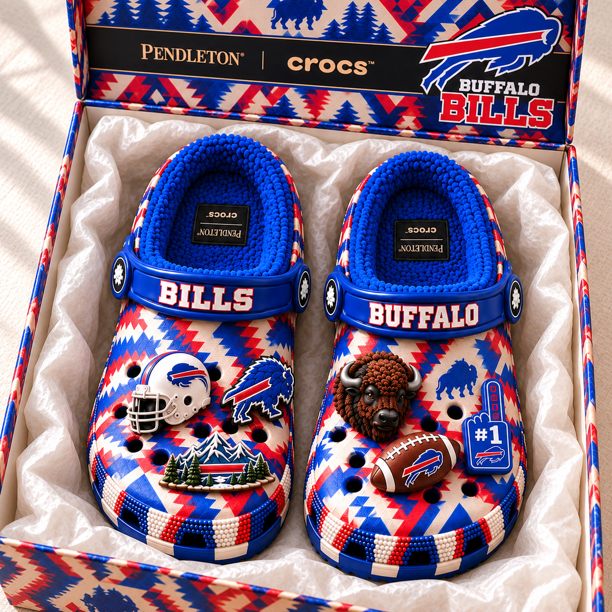 BFBL Premium Fleece-Lined Crocs Clogs NTTB