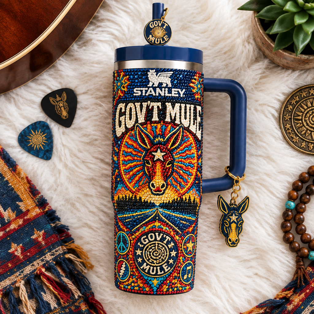 Gov T Mule 40oz Tumbler With Handle TTNL