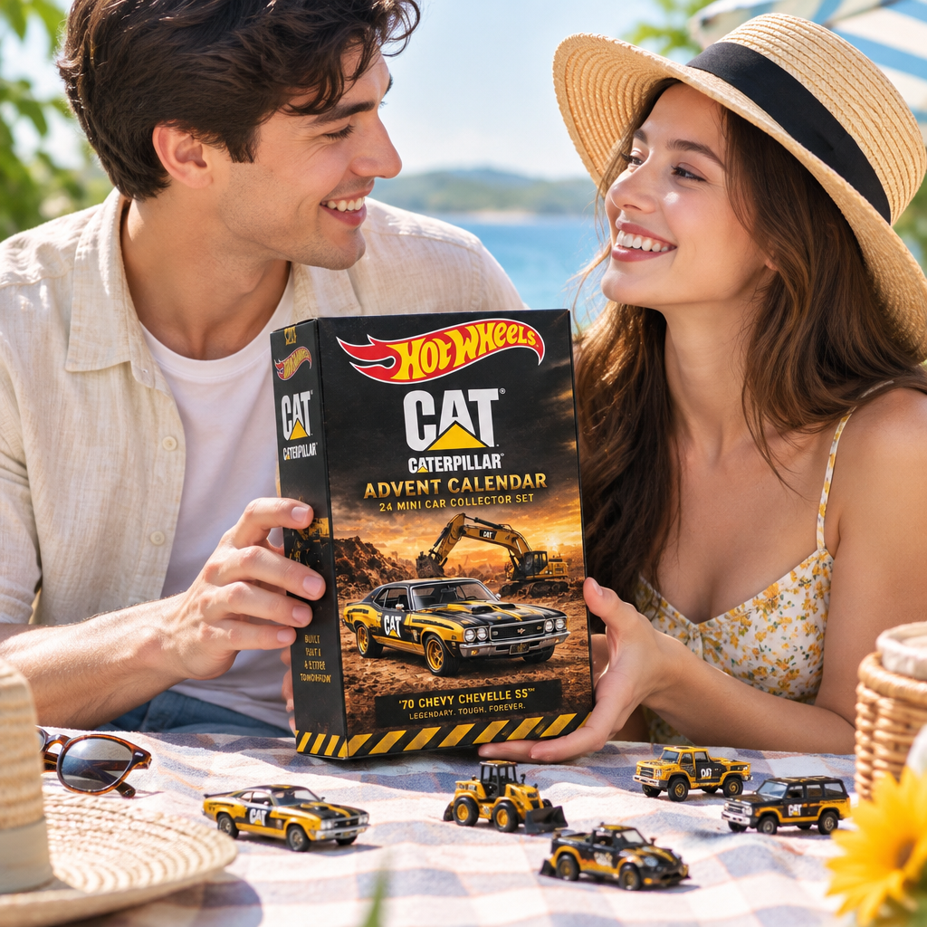 Cat Caterpillar Premium Mini Car Advent Calendar