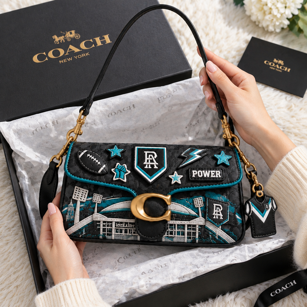 Port Adelaide Power Coach Shoulder Cross With Charm