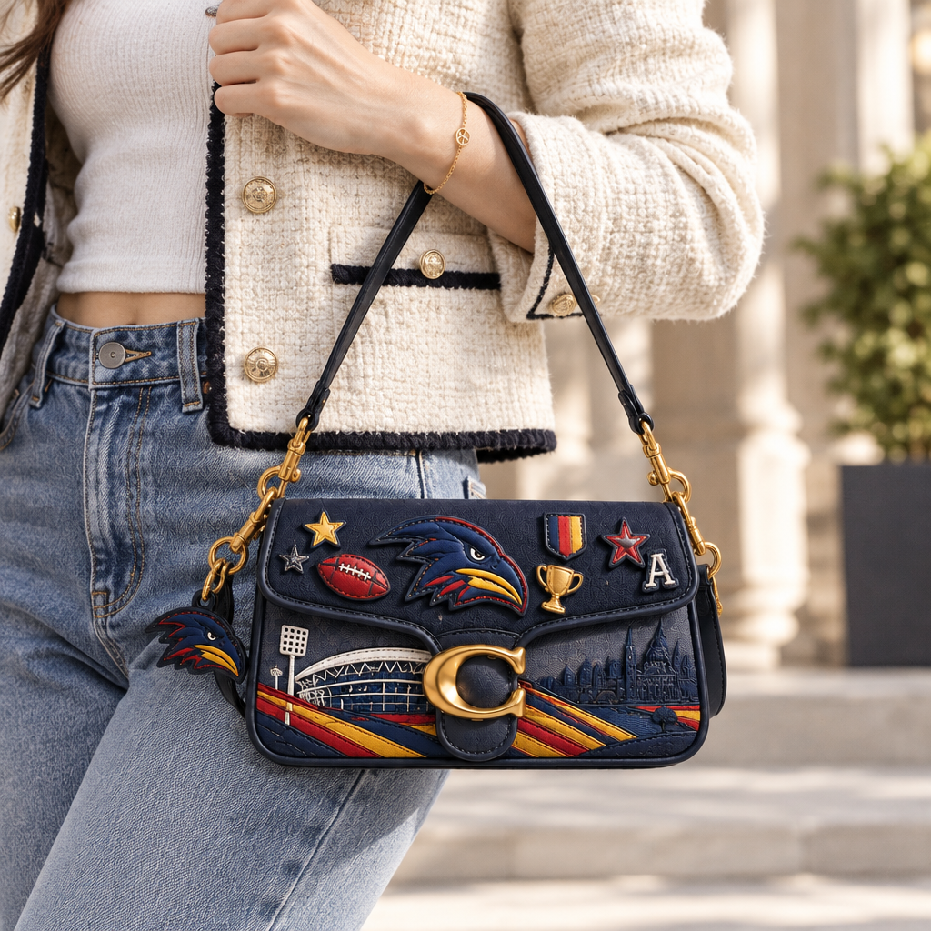 Adelaide Crows Coach Shoulder Cross With Charm